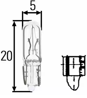 Sijalica instrument table 1.2W postolje  W2X4.6d  Hella - 8GP002095121 - N0177512 - 8GP002095121